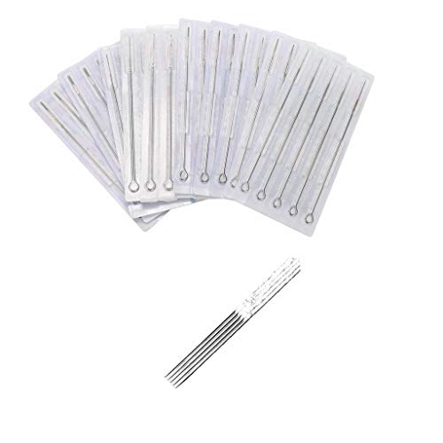 Tattoo Needles,New Star Tattoo Box Of 50#12 9F Flat Shader Premade Sterile Tattoo Needles Supply 1209F