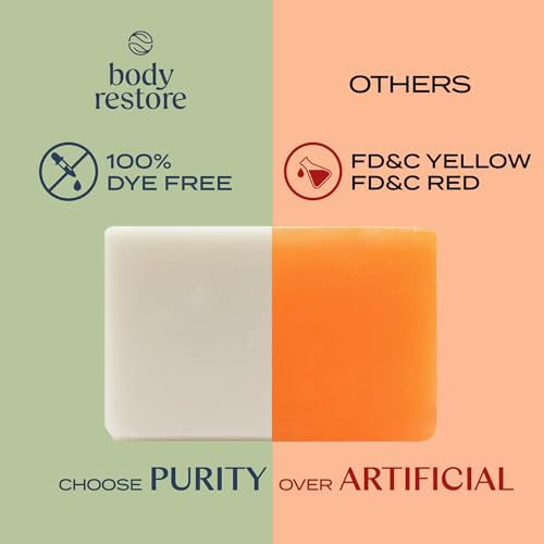 Body Restore Kojic Acid Soap, (Green Tea 2 Pack), with Vitamin C,E, Shea Butter, Collagen, Hyaluronic Acid, Turmeric, Retinol For Dark Spots, All Natural Soap Bar, Paraben Free