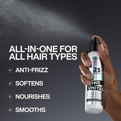 Redken One United All-In-One Leave In Conditioner | Multi-Benefit Treatment | Heat Protectant Spray for Hair | All Hair Types | Paraben Free