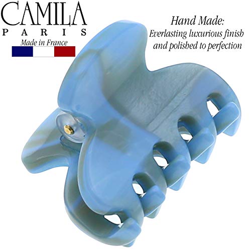 Camila Paris CP2470 French Hair Clip for Women, Small Handmade, Tokyo, Girls Hair Claw Clips Jaw Fashion Durable Styling Hair Accessories for Women, Strong Hold No Slip Grip. Made in France