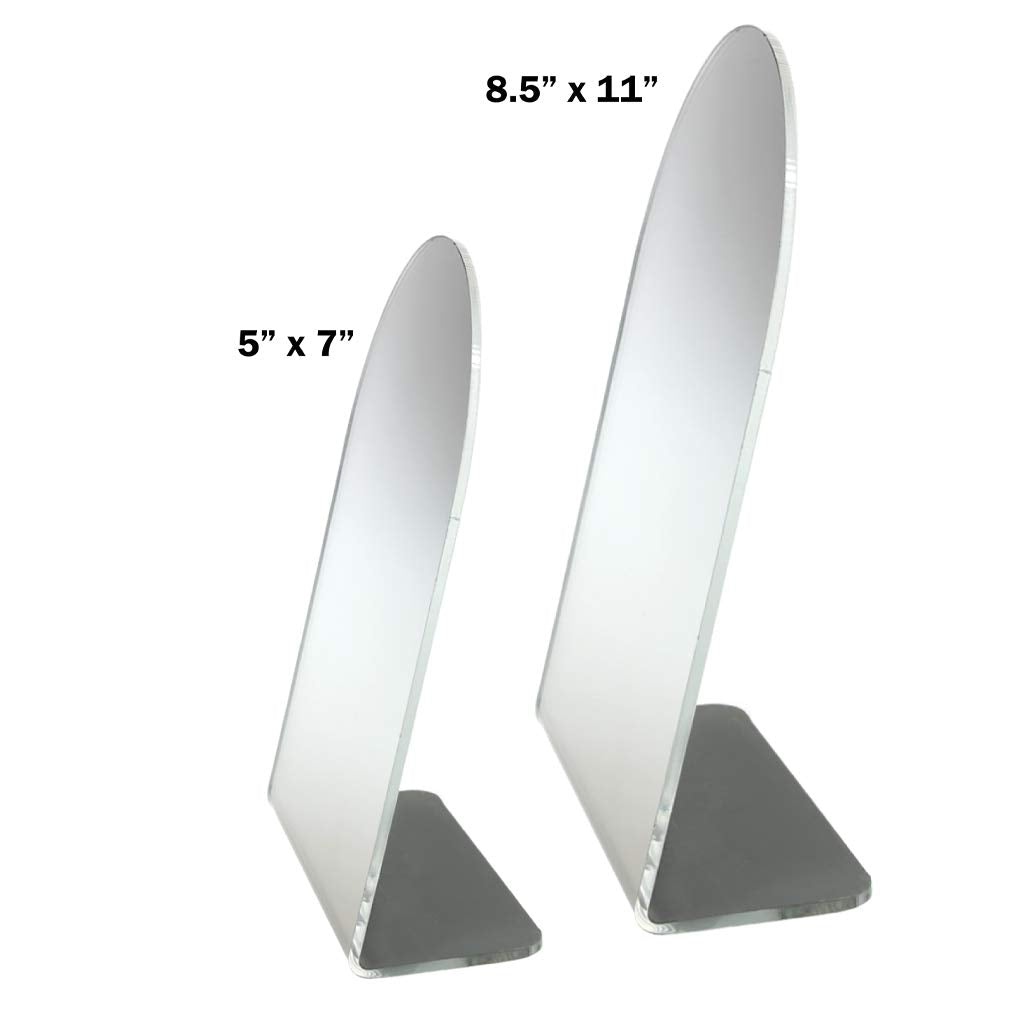 SOURCEONE.ORG Premium Acrylic Counter Top Mirror - Cosmetics Counter Display