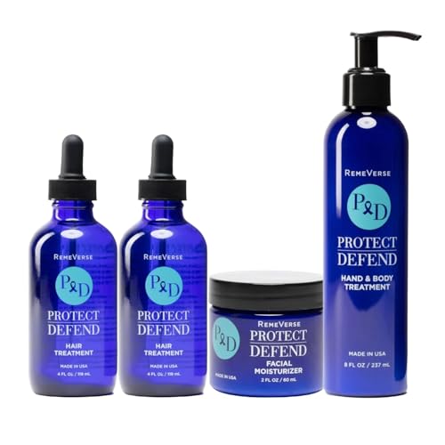 RemeVerse Protect & Defend Hair Treatment for Chemotherapy & Sensitive Scalps - Cleanses, Conditions, Nourishes Scalp, Reduces Hair Loss, Strengthens Follicles, & Stimulates Growth - Made in USA - 4oz