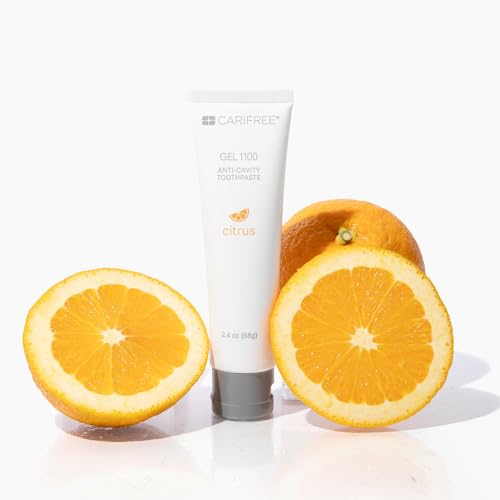 CariFree Gel 1100 (Citrus) Anti-Cavity Fluoride Toothpaste with Nano Hydroxyapatite, Citrus Flavored, Cavity Prevention & Enamel Protection, Dentist Recommended, Made in The U.S.A.