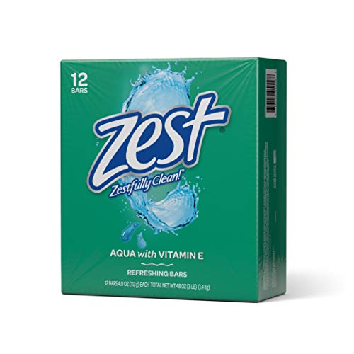 Zest Creamy Cocoa Butter & Shea Soap, 6 Bars, 3.2 Oz. Each