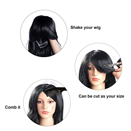 Rbenxia Curly Cosplay Wig Long Hair Heat Resistant Spiral Costume Wigs Anime Fashion Wavy Curly Cosplay Daily Party Pink 32" 80cm