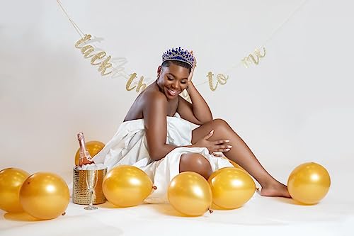 SH Metal Tiaras and Crowns for Women, Crystal Wedding Tiara for Bride, Rhinestone Queen Crown, Bridal Costume Hair Accessories for Birthday Prom Pageant Quinceanera Celebration, Blue