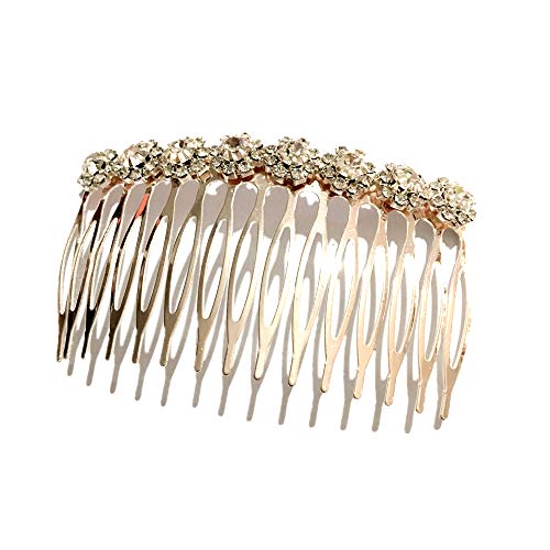 2018-2020 The most popular fashion Bridal hair accessories rhinestone pearl alloy hair comb wedding hairpin (01)