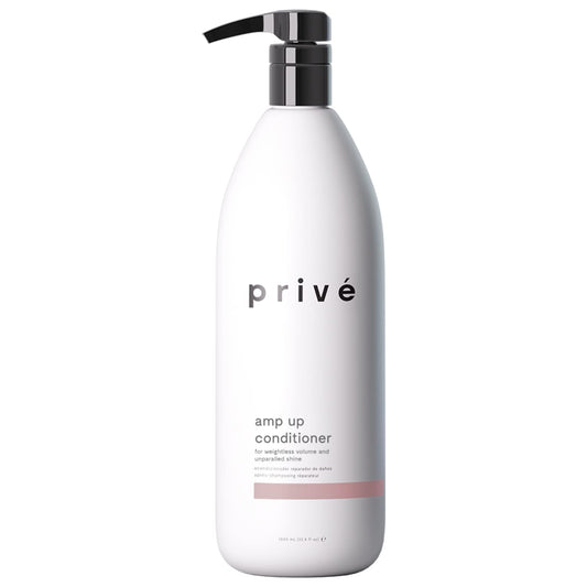 Prive Amp Up Conditioner – Cleansing & Volumizing Baobab Protein Infuse Hair with Weightless Volume and Wonderful Shine While Detangling Those Knots Away (33.8 oz)