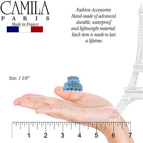 Camila Paris CP2470 French Hair Clip for Women, Small Handmade, Tokyo, Girls Hair Claw Clips Jaw Fashion Durable Styling Hair Accessories for Women, Strong Hold No Slip Grip. Made in France