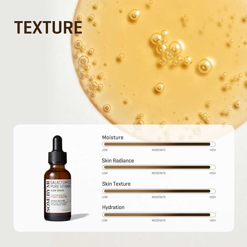 SOME BY MI Galactomyces Pure Vitamin C Glow Serum - 1.01Oz, 30ml - Korean Vitamin C Face Serum for Glow Glass Skin - Dark Spot Correcting Serum with Skin Texture and Elasticity Care - Korean Skin Care