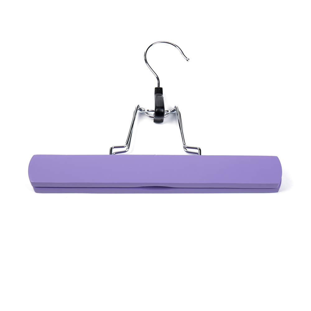 Portable Hair Extensions Carrier Non-woven Dust-proof Storage Case with Wooden Hanger for Human Hair Extensions(Purple)