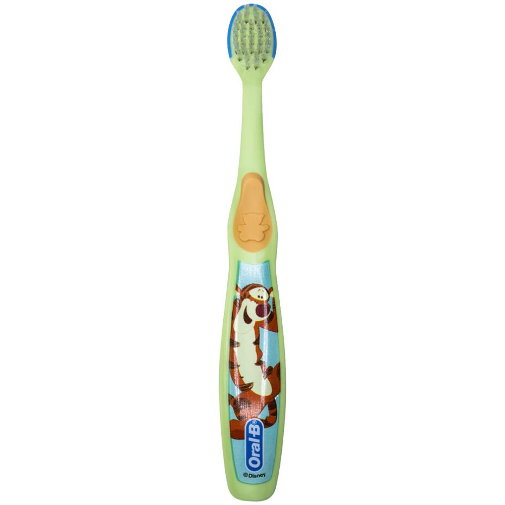 Oral-B Baby Manual Toothbrush, Pooh Characters, 0-3 Years Old, Extra Soft (Characters Vary) - Pack of 3