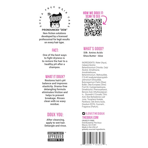 The Doux SUCKA FREE Moisturizing Shampoo and FRESH RINSE Moisturizing Conditioner - Hydrating Shampoo and Conditioner Bundle