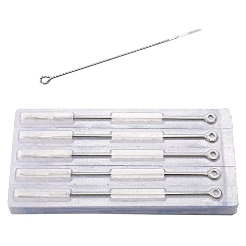 Tattoo Needles,New Star Tattoo Box Of 50#12 9F Flat Shader Premade Sterile Tattoo Needles Supply 1209F