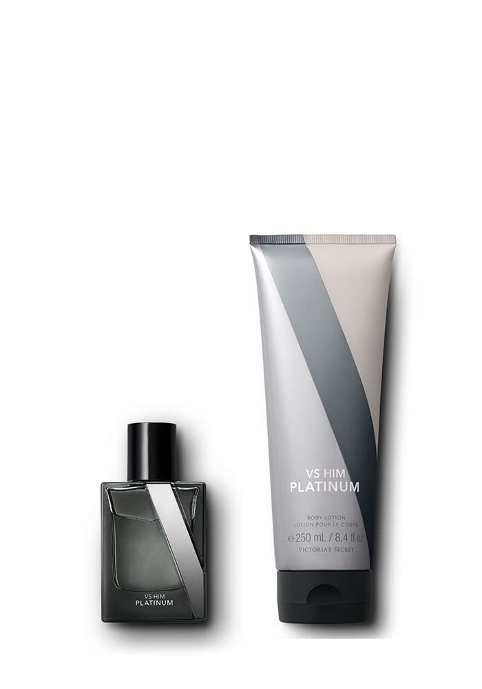 Victoria's Secret VS Him Platinum 1.7oz Cologne & Lotion Set