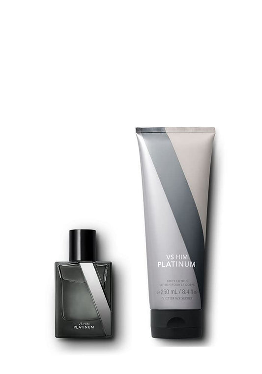 Victoria's Secret VS Him Platinum 1.7oz Cologne & Lotion Set