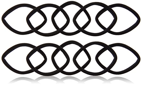 Untwisted Infinity Seamless Hair Ties for Natural Hair No Damage Stretch Stay Hair Ties Black Beauty Long Lasting Ponytail Holders for updo buns twists braids locs curly hair