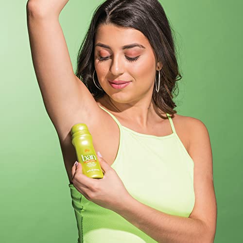 Ban Fresh Cotton 24-hour Invisible Antiperspirant, Roll-on Deodorant for Women and Men, Underarm Wetness Protection, with Odor-fighting Ingredients, 3.5 Fl Oz (Pack of 2)