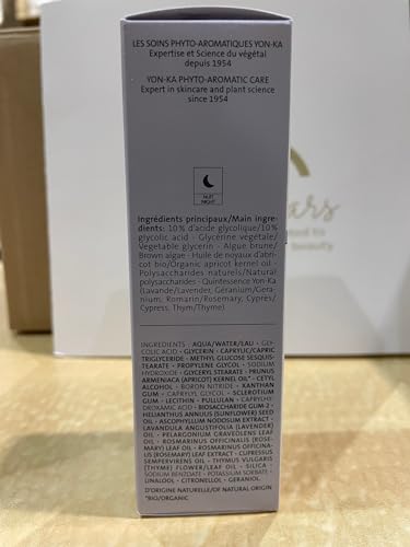 Yonka Hydrating Face Toner, Natural Toning Spray for Dry & Sensitive Skin (6.76 Fl Oz) With Yon-Ka Glyconight 10% Peel Masque Travel Size (15ml/0.57oz) Anti-Aging Face Mask