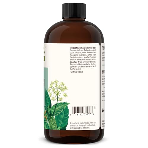 Banyan Botanicals Mint Daily Swish – Organic Ayurvedic Pulling Oil with Coconut Oil – Mouthwash for Fresh Breath and Sparkling Oral Health* – 24 oz – Non GMO Sustainably Sourced Vegan