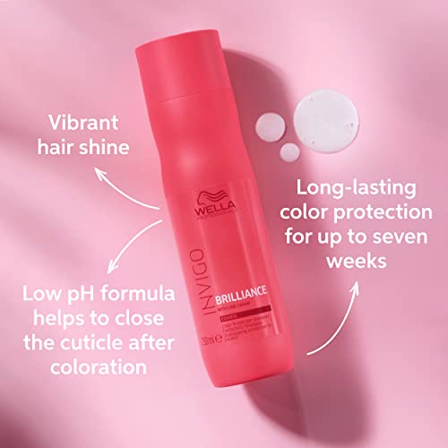 Wella Professionals Invigo Brilliance Shampoo & Conditioner for Coarse Colored Hair & Color Protection + EIMI Sugar Lift Spray, For Added Volume And Natural Lift, Hair Care Bundle