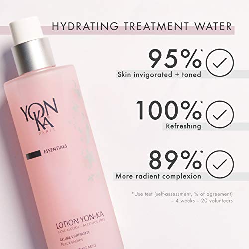 Yonka Hydrating Face Toner, Natural Toning Spray for Dry & Sensitive Skin (6.76 Fl Oz) With Yon-Ka Glyconight 10% Peel Masque Travel Size (15ml/0.57oz) Anti-Aging Face Mask