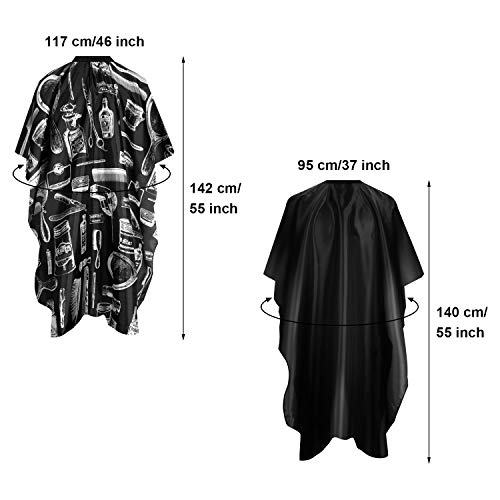 SATINIOR 4 Pcs Salon Capes Barber Cape Hair Cutting Cape Waterproof Hairdressing Styling Hair Coloring Nylon Cape for Barber Hairdressers