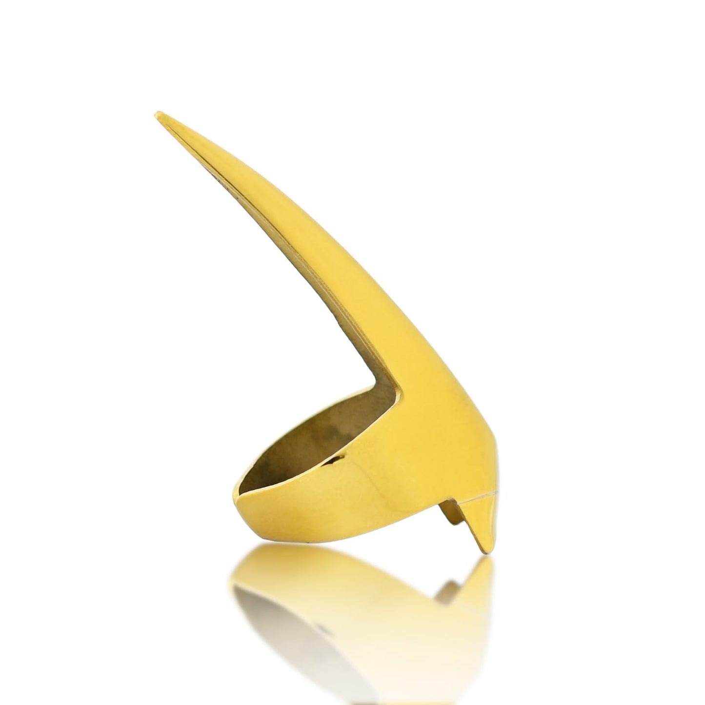 Quick Hair Parting Tool & Braid Sectioning Ring- Stainless Steel Stitch Braid Tool Finger for Durable Dreadlocks Wig & Installation of Human Hair Extensions Braiding Tools (Gold)