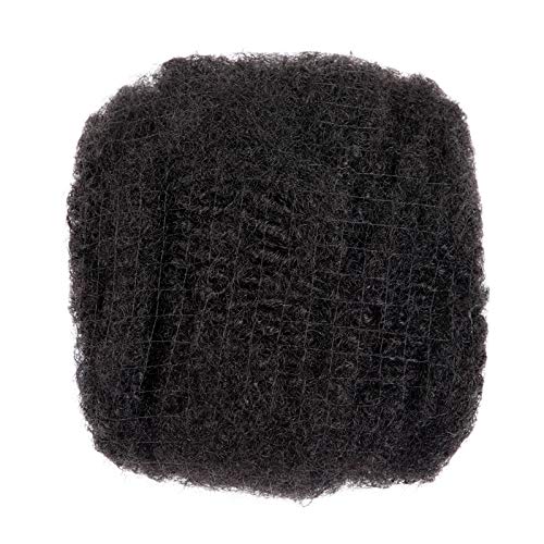 Originea 3 Bundles 12 inch Afro Kinkys Bulk Human Hair for Dreadlocks and Twist Braiding Full Head Human Hair Soft Afro Kinky Curly Hair Bulk for Dreads DIY 6inch can only Dreadlocks (1B#, 12 12 12)