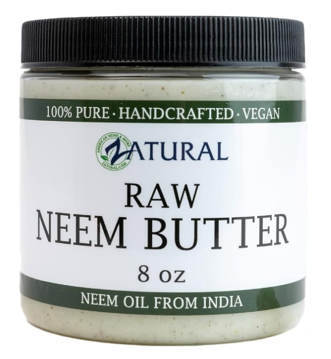 Organic Neem Butter-Coconut Oil, Neem Oil, Neem Leaf, Marula Oil, Kokum Butter, Rosemary, For Sensitive Skin, Itchy Skin, 2 Pack, 8 oz.