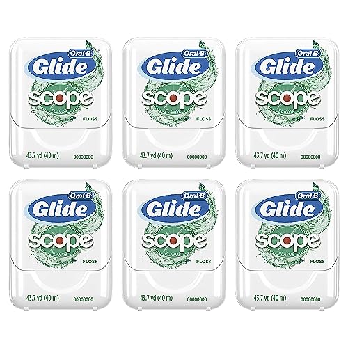 Oral-B Glide Dental Floss, Scope Flavor, 40m (Pack of 6)