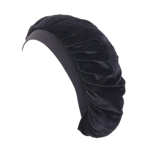 Qianmome Women Chemo Beauty Salon Night Sleep Cap Head Cover Velvet Bonnet Hat durag Sleeping Caps