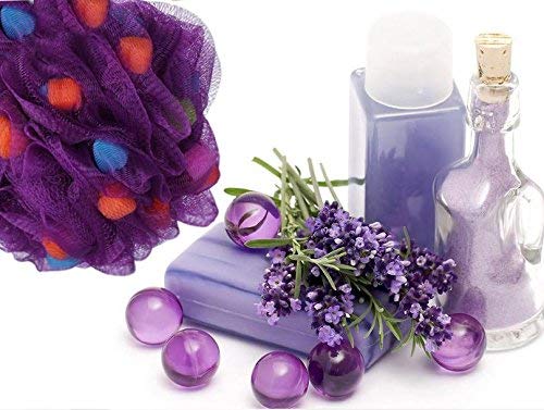 BTYMS Premium Mesh Poufs (65g/pcs) Bath Sponges Shower Loofahs Exfoliating Shower Puff - Great for Body Wash Pack of 4