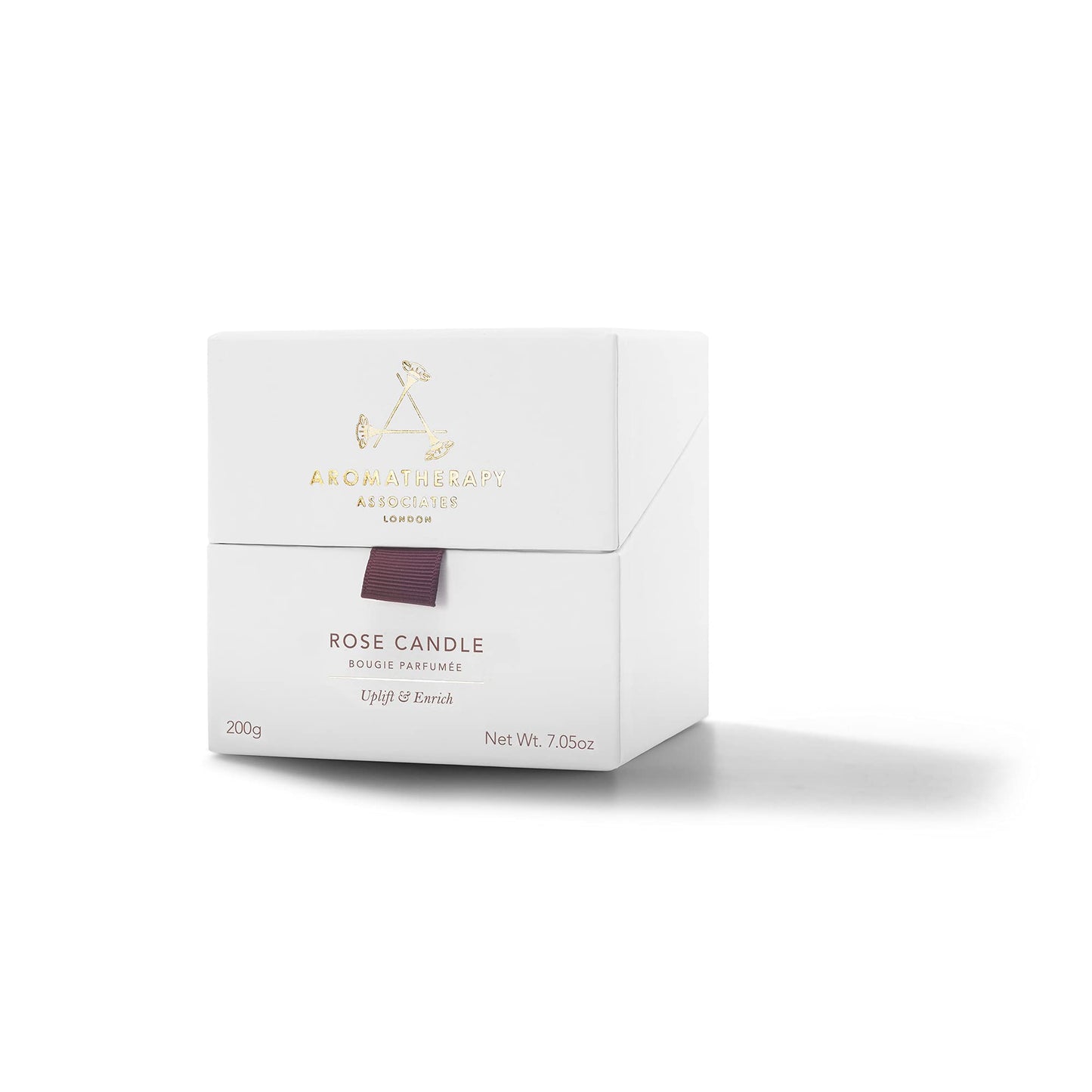 Aromatherapy Associates Rose Candle. Hand Poured Vegan Wax to Enrich and Uplift. Crafted with Damask Rose and Geranium Essential Oils. 40 Hour Burn Time (7.05 oz)