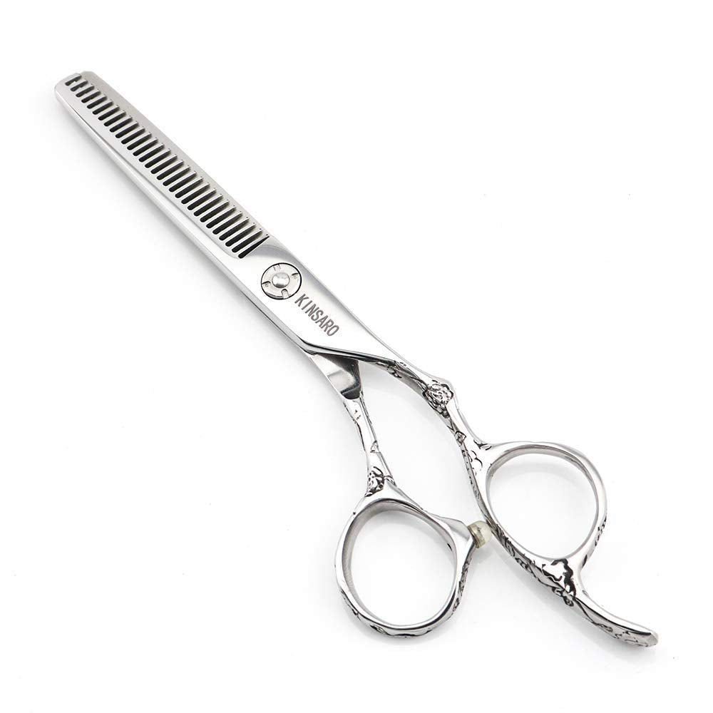 6 Inch Hair shears hair cutting scissors and 6 Inch hair thinning scissors rose handle
