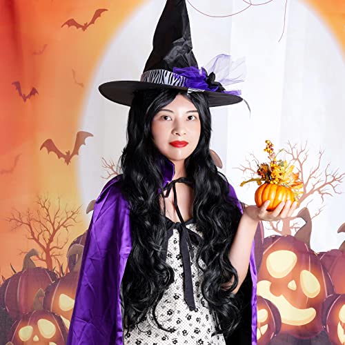 Rbenxia Curly Cosplay Wig Long Hair Heat Resistant Spiral Costume Wigs Anime Fashion Wavy Curly Cosplay Daily Party Pink 32" 80cm