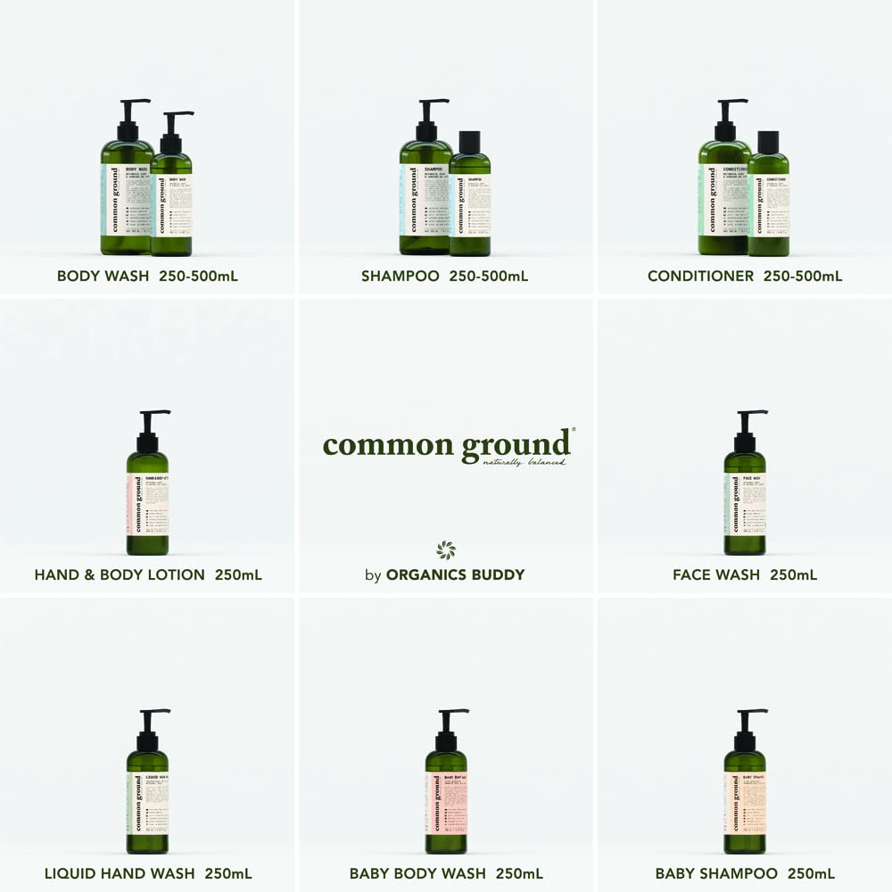 Shampoo, Conditioner, Body Wash & 3 Hand Wash Bundle (7 Items), Paraben & Cruelty Free, Organic, Vegan, Plant-Based, Botanical Scent & Avocado Oil Extracts, Men, Women, Sensitive