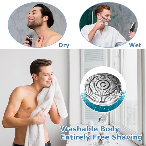 4 Pack Shaver Replacement Blades for Skull Pitbull Gold PRO Shaver Replacement Blade,Replacement Heads for Pitbull Platinum Pro Shaver and for Palm Electric Razors (1Set(4blades).