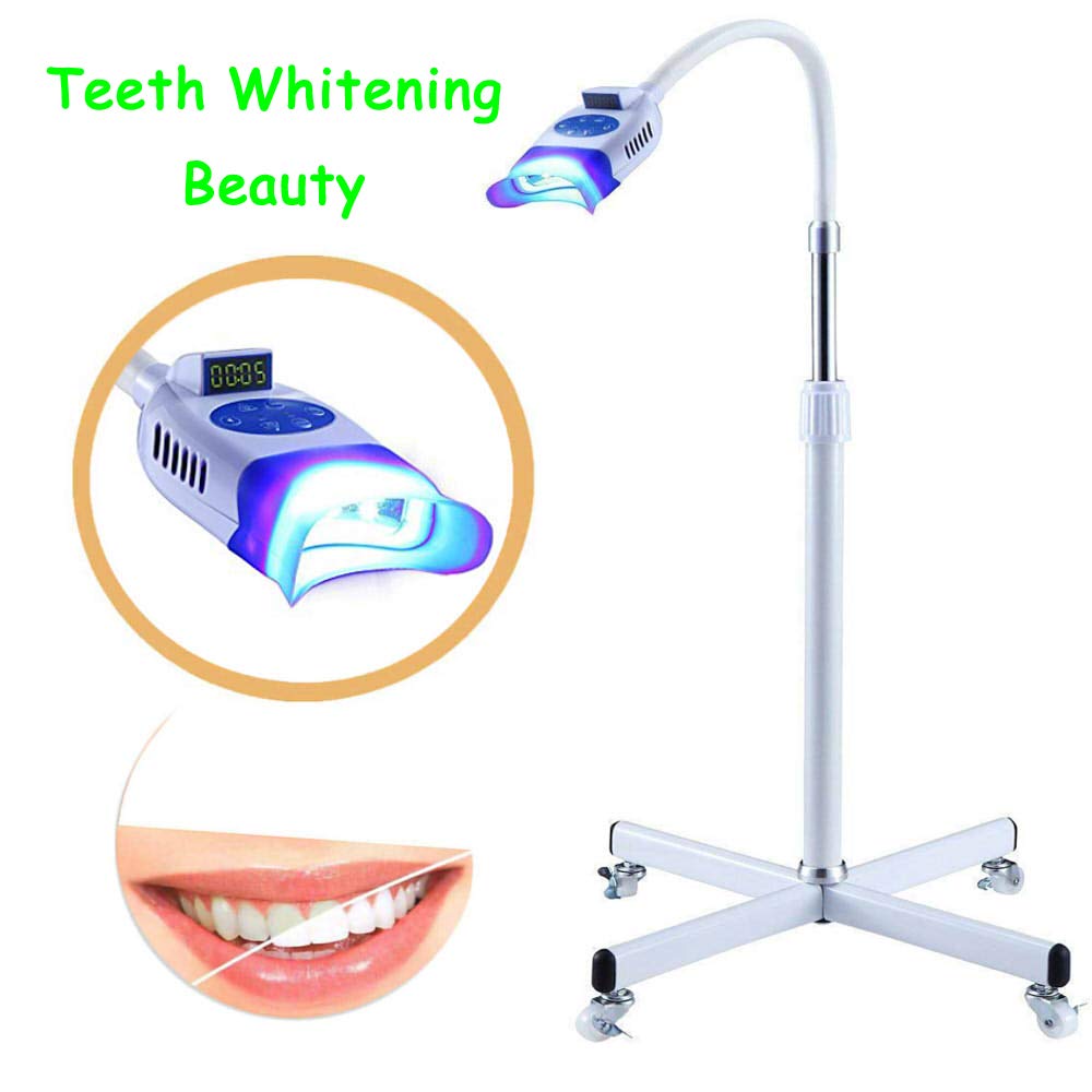 BONEW Teeth Whitening Beauty Lamp 36W Floor Stand Instrument Cold Machine Beauty with 10pcs LED Blue Light YS-TW-F