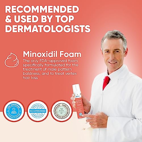 Vocks 5% Minoxidil for Women Hair Growth Treatment - Extra Strength - Clinically Proven - Unscented Foam - Anti Hair Loss and Promotes Thicker Fuller Hair - 4 Month Supply