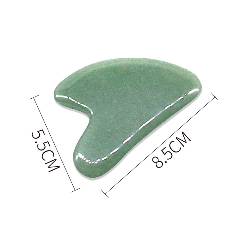 TOP SEWING Gua Sha Facials Tools for Jaw Massage Tools Board Natural Jade Stone for SPA Acupuncture Therapy Trigger Point Treatment
