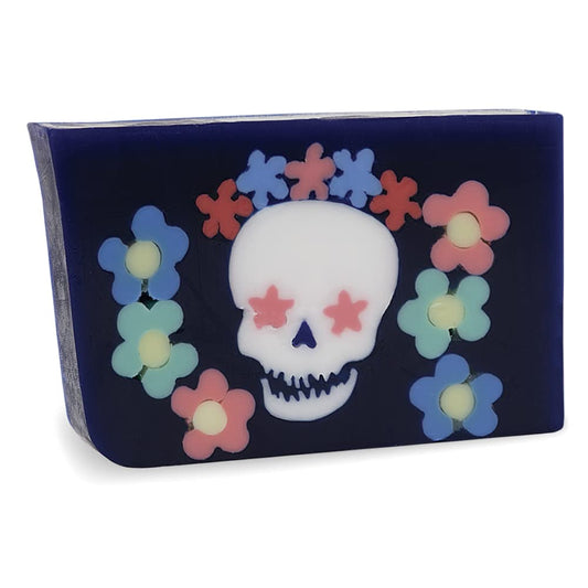 Primal Elements Glycerin Bar Soap | Helps All Skin Types, Sensitive, Oily & Dry Skin | NO PARABENS, VEGAN, GLUTEN FREE, 100% VEGETABLE BASE - (Sugar Skull)
