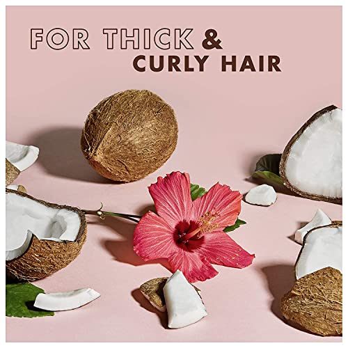 Shea Moisture Curly Hair Products, Coconut & Hibiscus Curl & Shine Shampoo, Shea Butter, Coconut Oil, Vitamin E, Sulfate Free Shampoo, Anti Frizz, Family Size, 16 Fl Oz