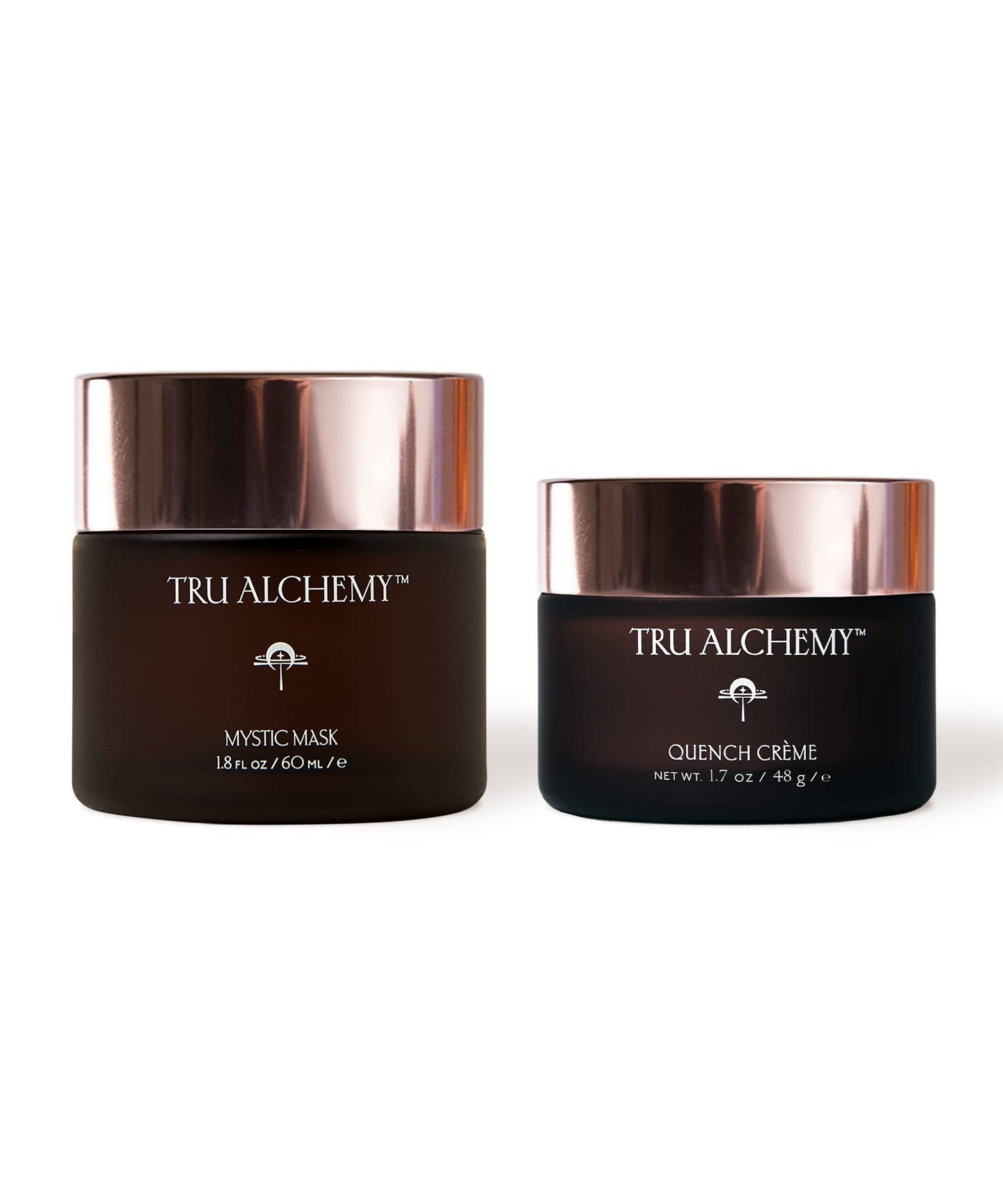 Tru Alchemy Mystic Mask + Quench Crème | Deep Pore Cleansing Clay Mask + Skin-Renewing Total Immersion Face Cream | 1.8 oz/ 60 ml // 1.7 fl oz/48 g