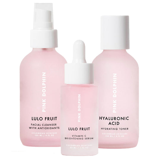 Pink Dolphin Cleanser, Toner and Vitamin C Bundle