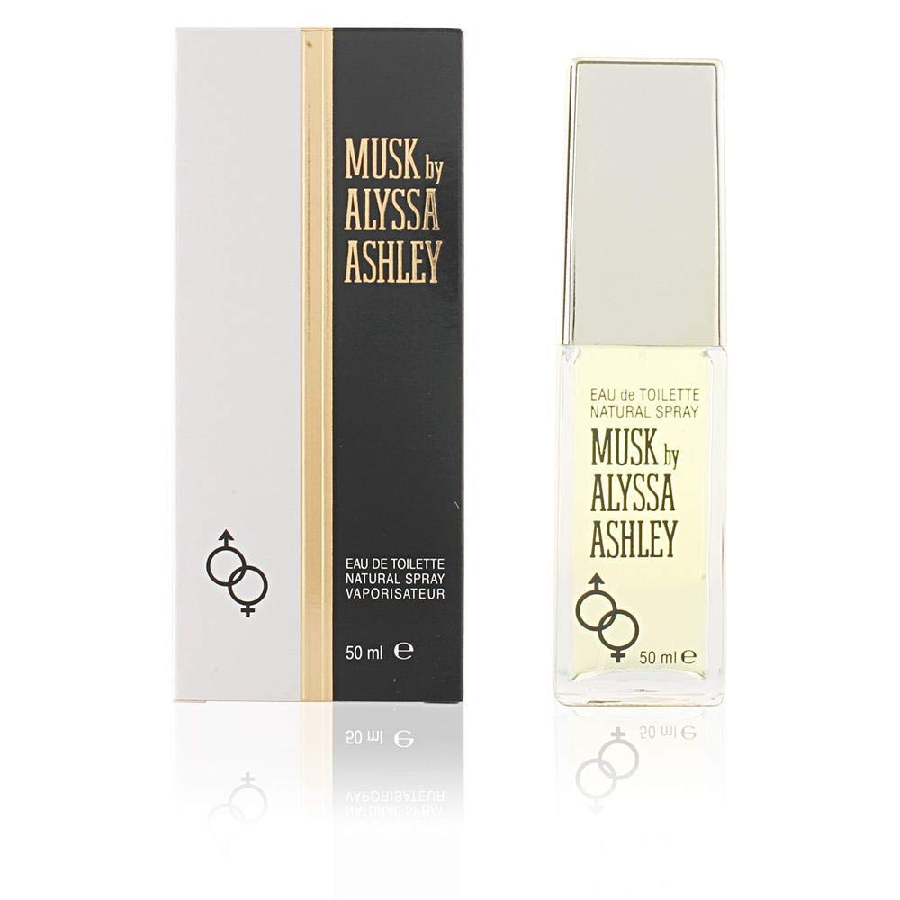 ALYSSA ASHLEY Musk Eau De Toilette Spray,Silver 1.7 Ounce (Pack of 3)