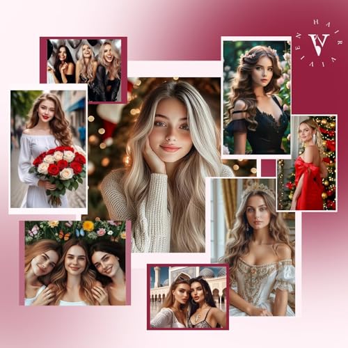 Vivien Tape in Hair Extensions Human Hair 22 Inch Blonde Human Hair Tape in Extensions Bleach Blonde #613 Tape in Hair Extensions Real Human Hair Double Sided Tape for Skin Weft 20pcs 50g