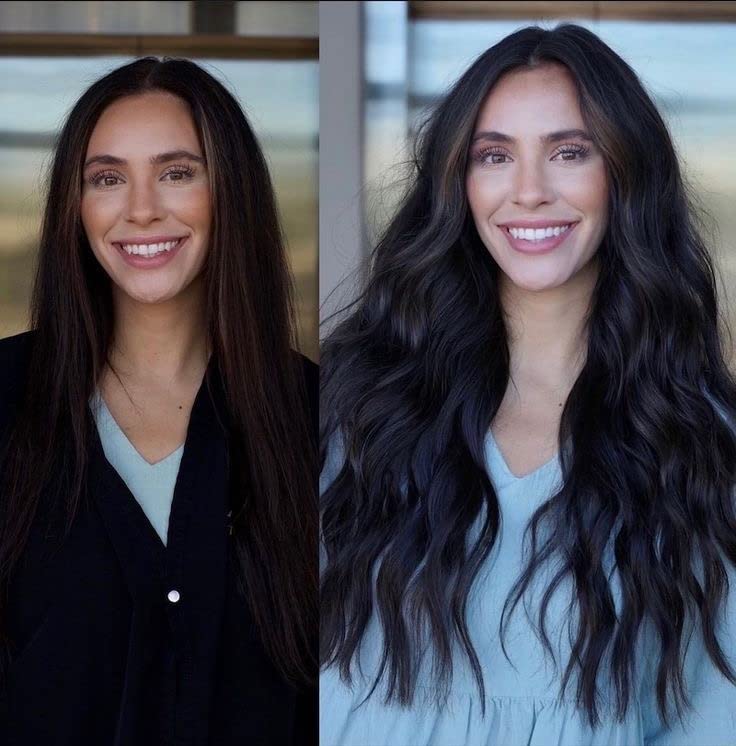 Tape in Hair Extensions Human Hair 24Inch Jet Black Tape in Hair Extensions 50g Seamless Skin Weft Pu Tape in Hair Extensions 20 pieces Real Human Hair Tape in Extensions for Black Women