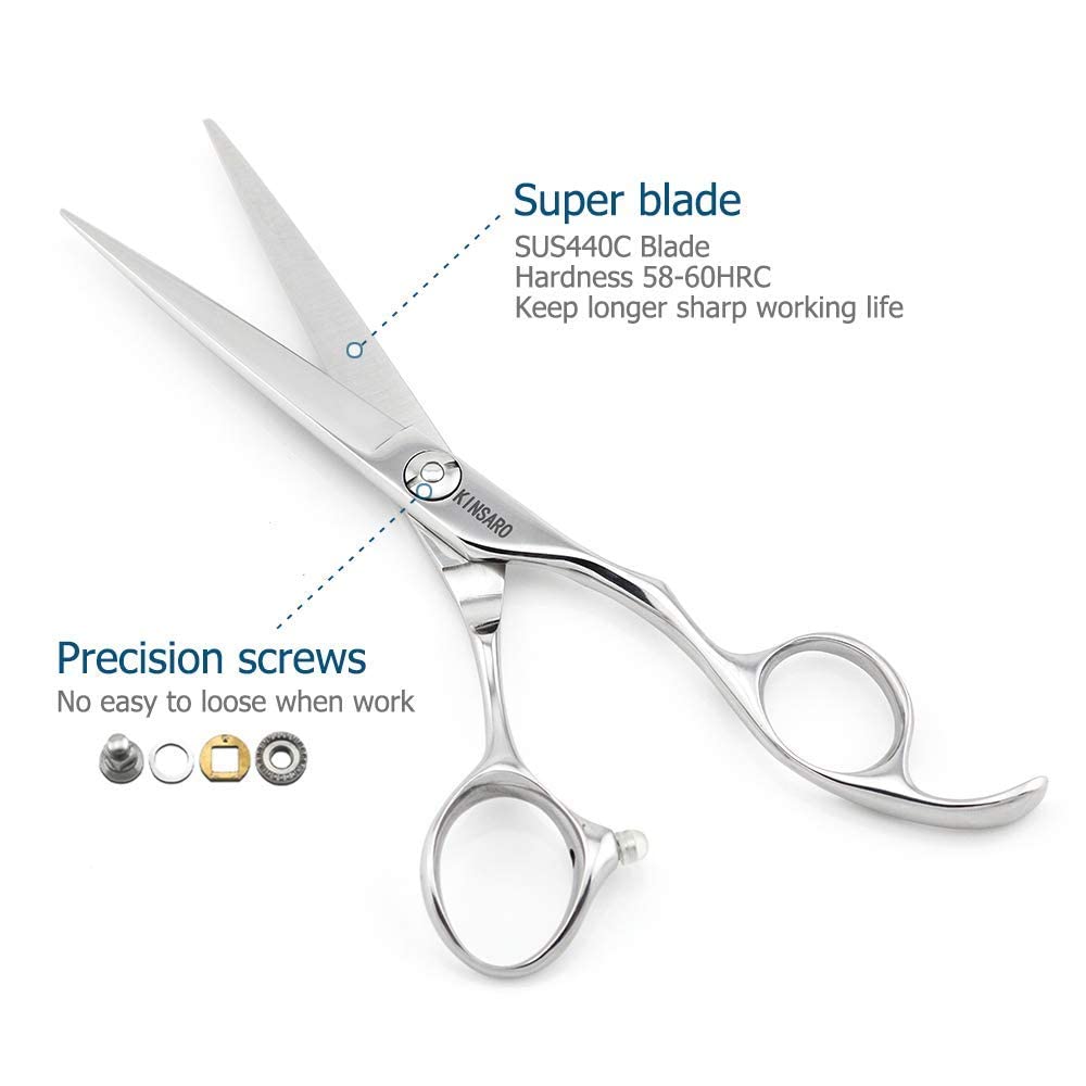 6 INCH hair cutting scissors and 6 INCH hair thinning shears set barber scisors