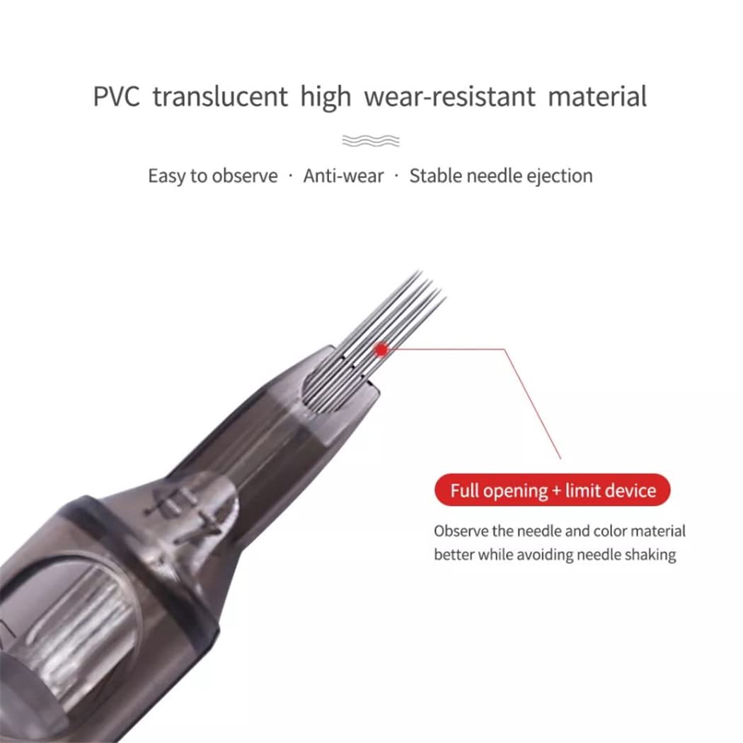 Tatmax International 20PCS Spark Disposable Premium Tattoo Cartridge Needles Standard #12 Needles Round Magnum (5RM)